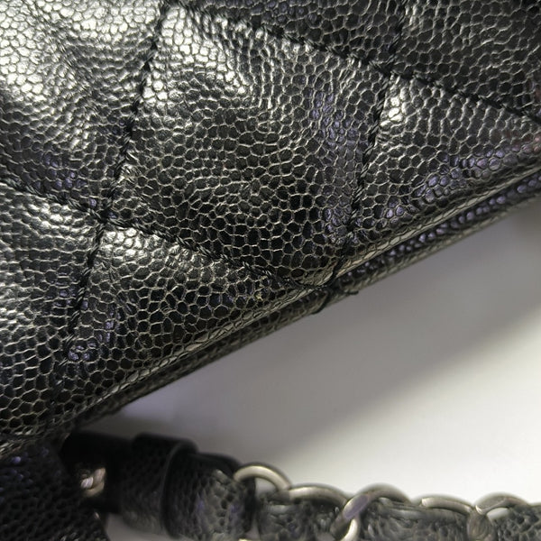 Quilted Calfskin Tote Bag Black