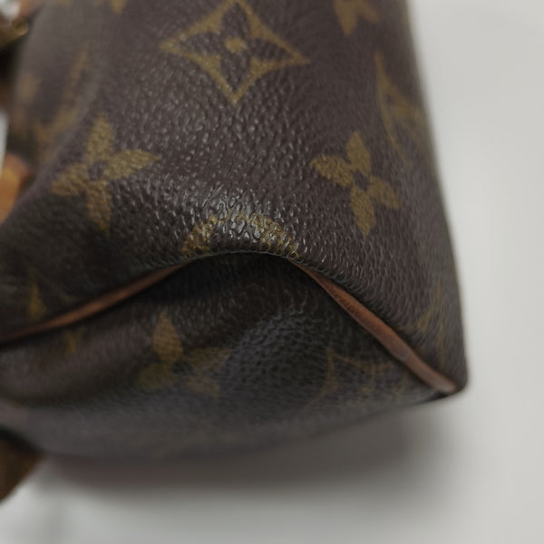 SPEEDY Nano Monogram Coated Canvas Brown