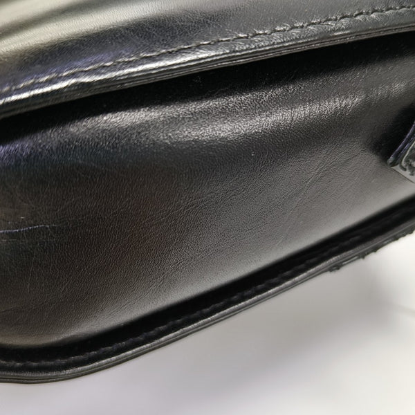Calfskin Shoulder Bag Black