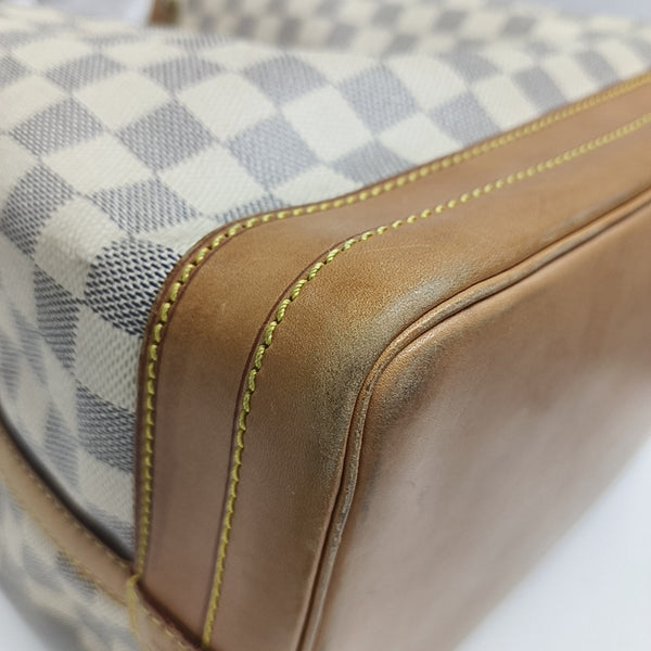 NOÉ GM Damier Azur Coated Canvas White