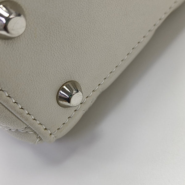 Lady Dior Mini Cannage Lambskin White