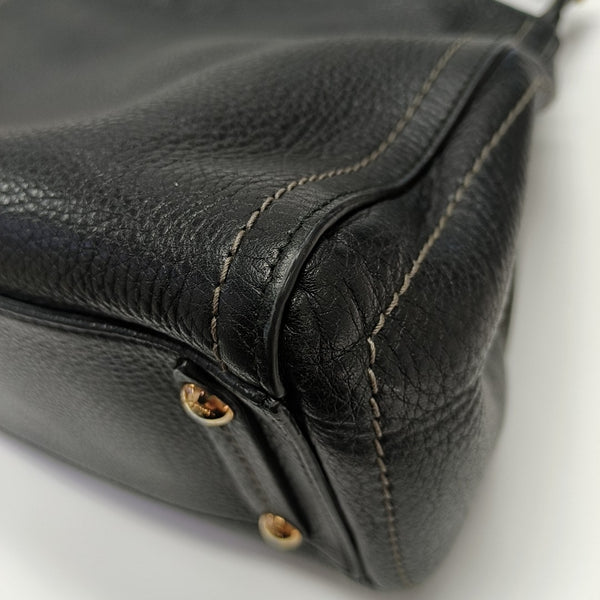 Calfskin Shoulder Bag Black