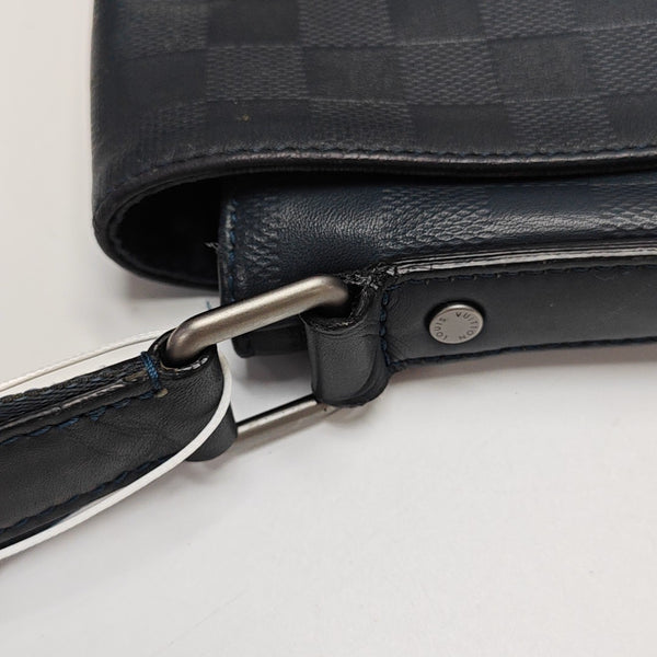 DISTRICT Damier Calfskin Blue