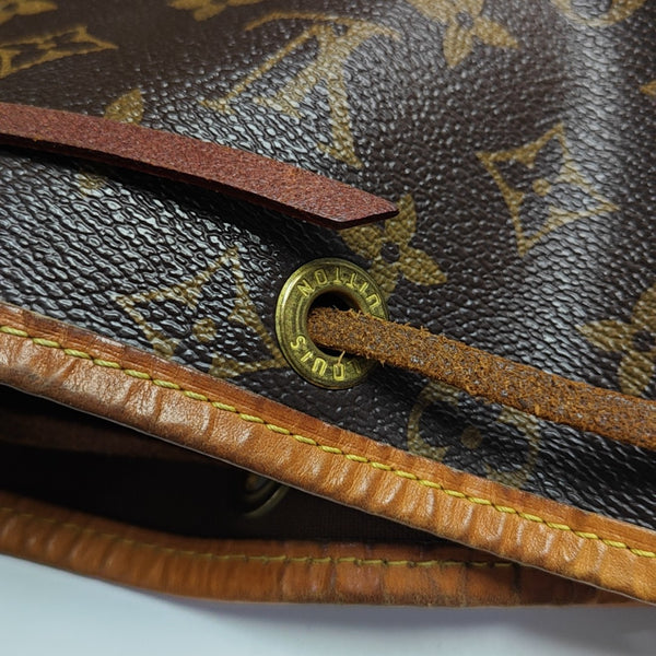 NOÉ MM Monogram Coated Canvas Brown