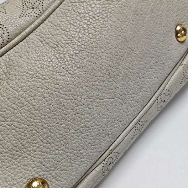 Monogram Calfskin Shoulder Bag White
