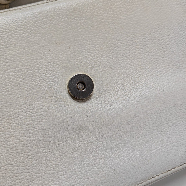 Calfskin Shoulder Bag White