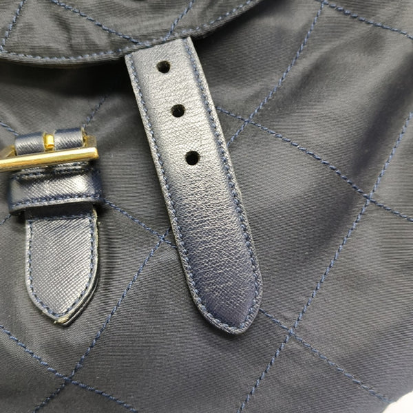 Vela Quilted Nylon Blue
