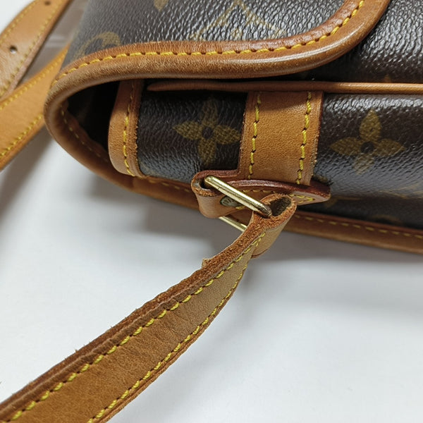 SOLOGNE PM Monogram Coated Canvas Brown