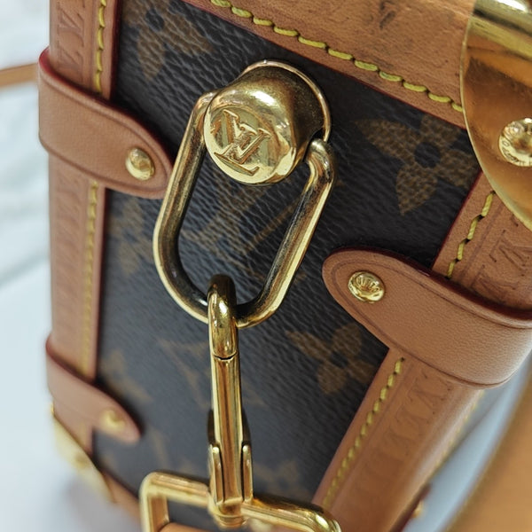 SIDE TRUNK MM Monogram Coated Canvas Brown