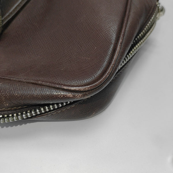 Saffiano Calfskin Top Handle Bag Red