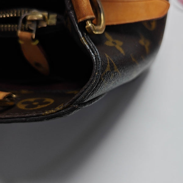 MONTAIGNE BB Monogram Coated Canvas Brown