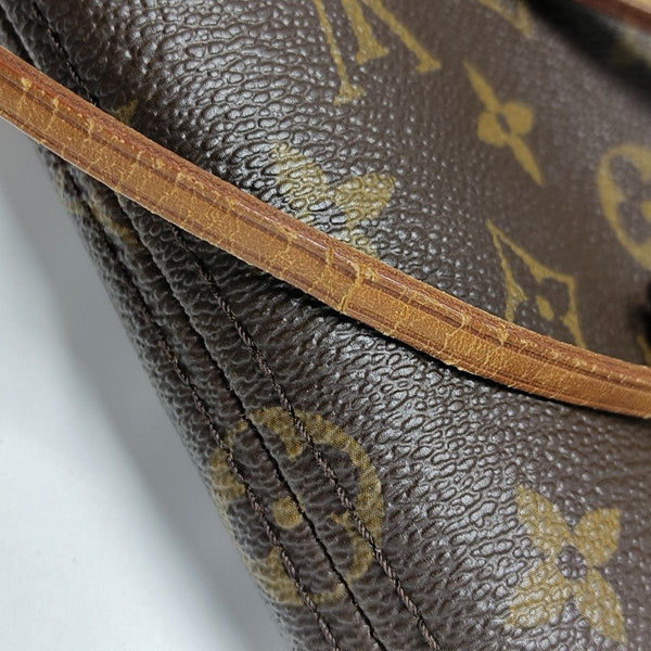 NEVERFULL MM Monogram Coated Canvas Brown