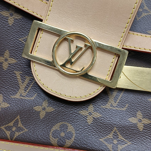 DAUPHINE GM Monogram Coated Canvas Brown