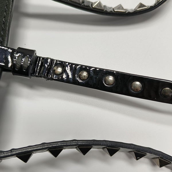Rockstud Small Patent Leather Black