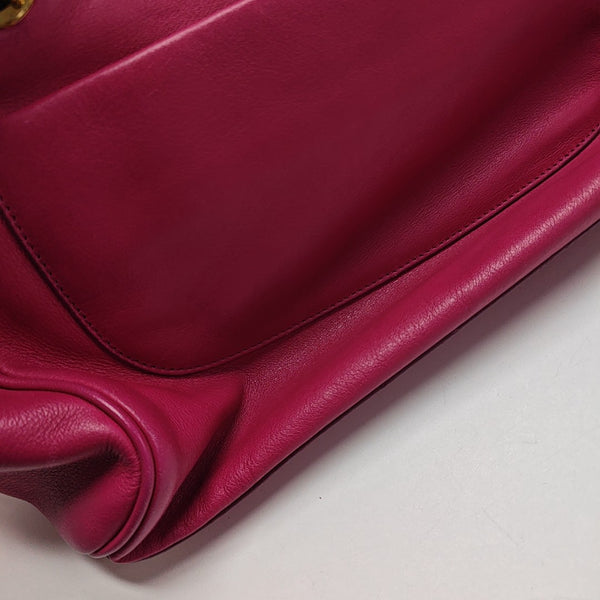 Calfskin Shoulder Bag Red
