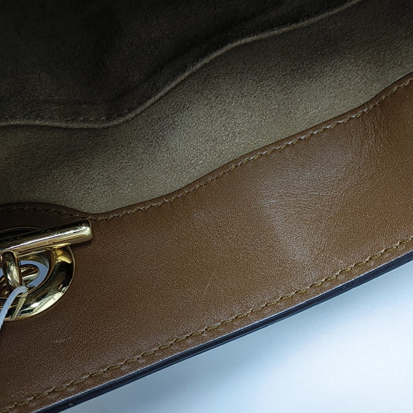 Padlock Small Monogram Coated Canvas Beige