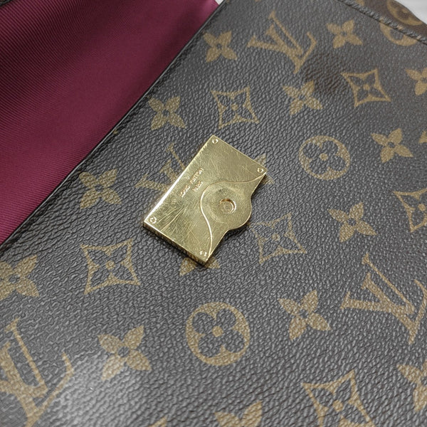 CLUNY PM Monogram Coated Canvas Brown