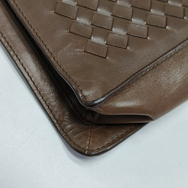 Calfskin Clutch Brown