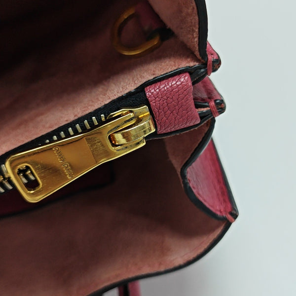 Calfskin Shoulder Bag Pink