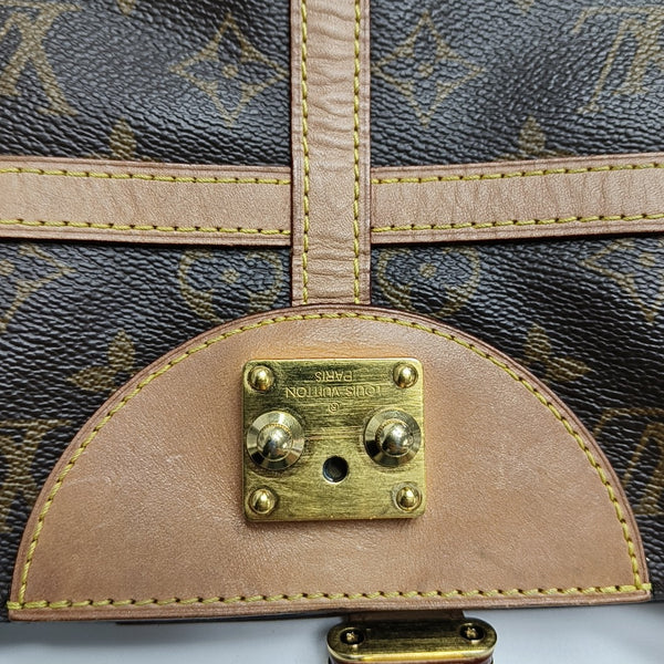 DUFFLE Monogram Coated Canvas Brown