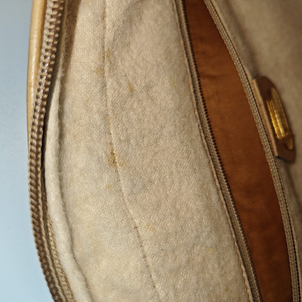 Monogram Coated Canvas Shoulder Bag Brown