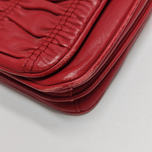 Mini Bag Quilted Lambskin Red