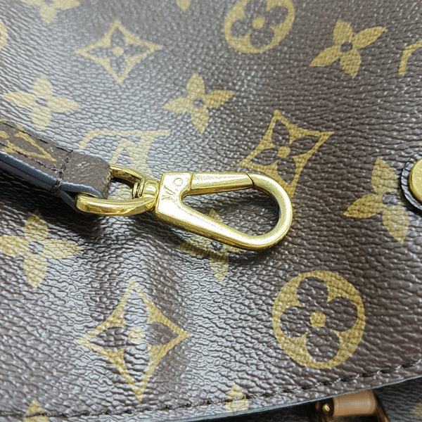 MONTAIGNE MM Monogram Coated Canvas Brown