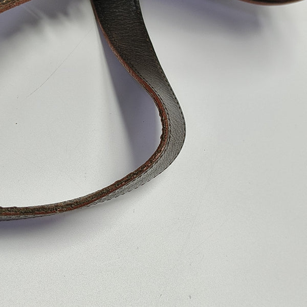 Calfskin Top Handle Bag Brown
