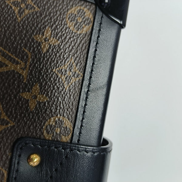 PETITE MALLE Monogram Coated Canvas Brown