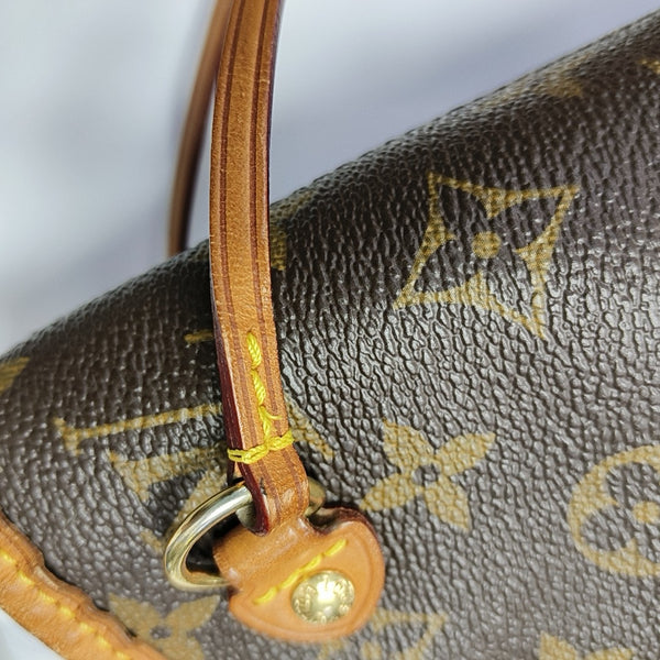 NEVERFULL PM Monogram Coated Canvas Brown