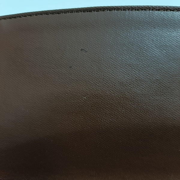 Calfskin Top Handle Bag Brown