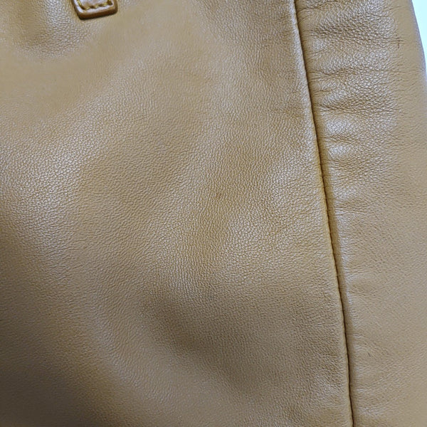 Calfskin Top Handle Bag Yellow