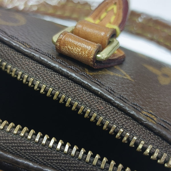 SPEEDY Nano Monogram Coated Canvas Brown