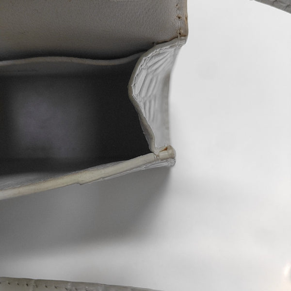Hourglass Mini Calfskin White