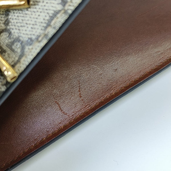 Padlock Small Monogram Coated Canvas Beige
