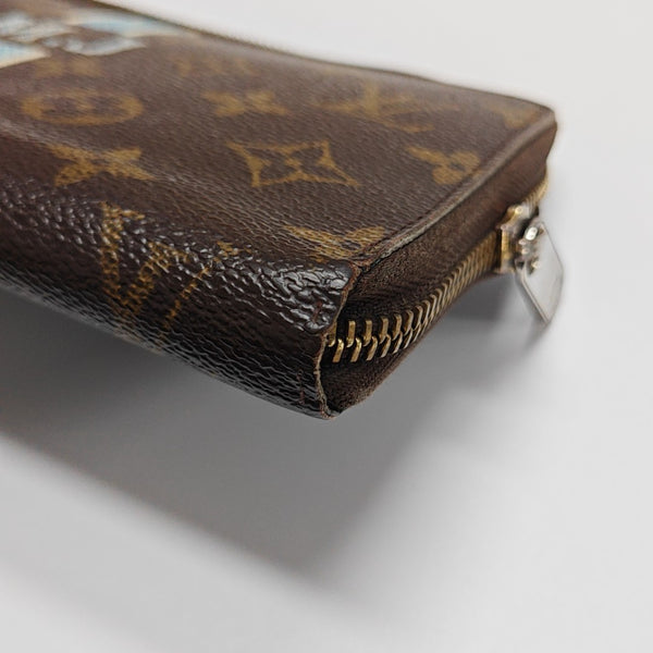 ZIPPY Monogram Coated Canvas Brown Wallet