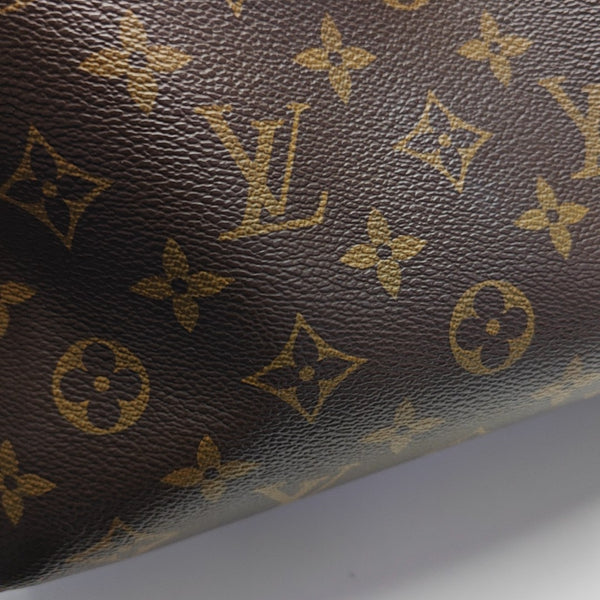MONTAIGNE MM Monogram Coated Canvas Brown