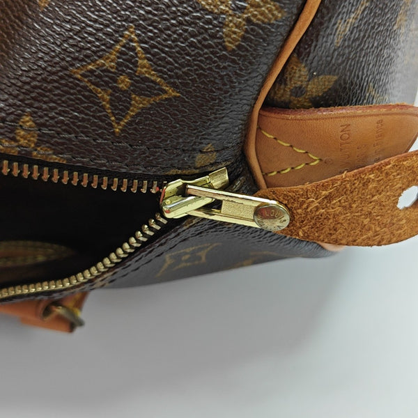 SPEEDY 30 Monogram Coated Canvas Brown