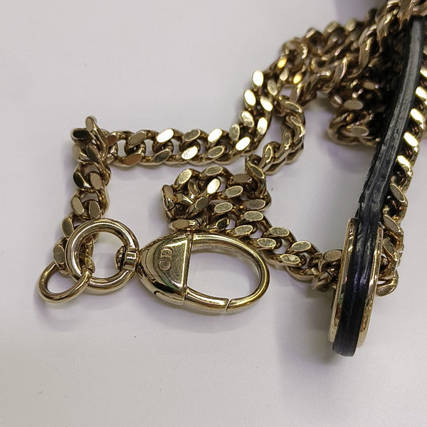 Lady Dior Mini Cannage Patent Leather Black