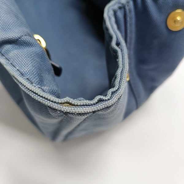 Denim Quilted Canvas Blue
