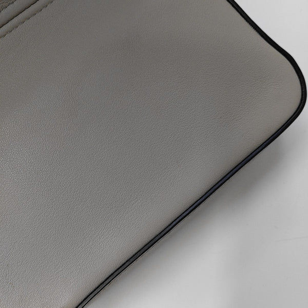 Calfskin Shoulder Bag Gray