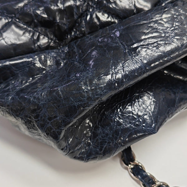 Quilted Calfskin Tote Bag Blue