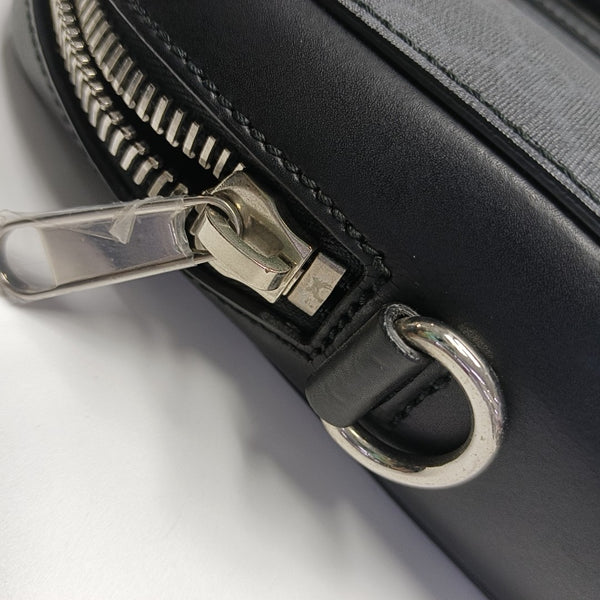 Monogram Coated Canvas Top Handle Bag Black