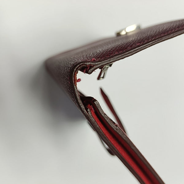 Bearn Medium Epsom Red Wallet