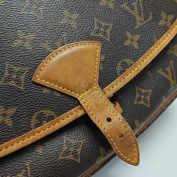 SOLOGNE PM Monogram Coated Canvas Brown