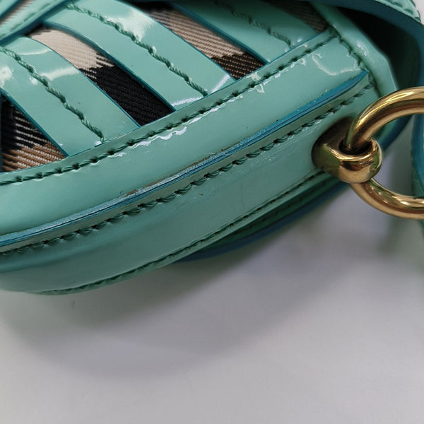 Henley Quilted Calfskin Blue