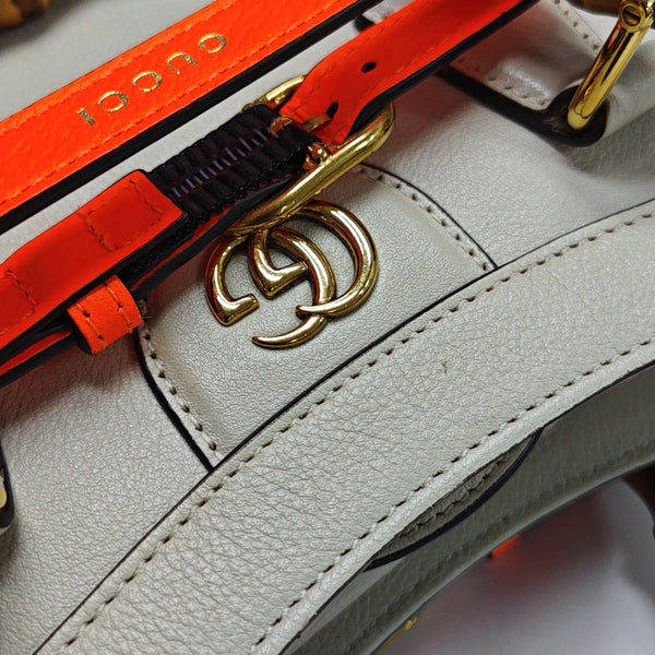 Diana Small Calfskin White