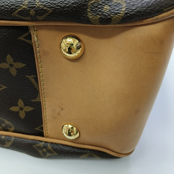 VINTAGE BOETIE PM Monogram Coated Canvas Brown