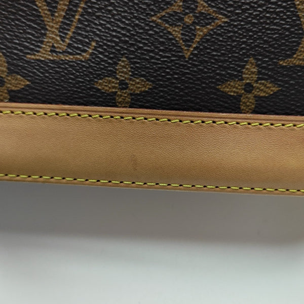 ALMA BB Monogram Coated Canvas Brown