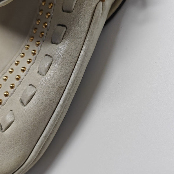 Snaffle Bit Calfskin White